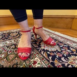 White House Black Market Vibrant Red Heels